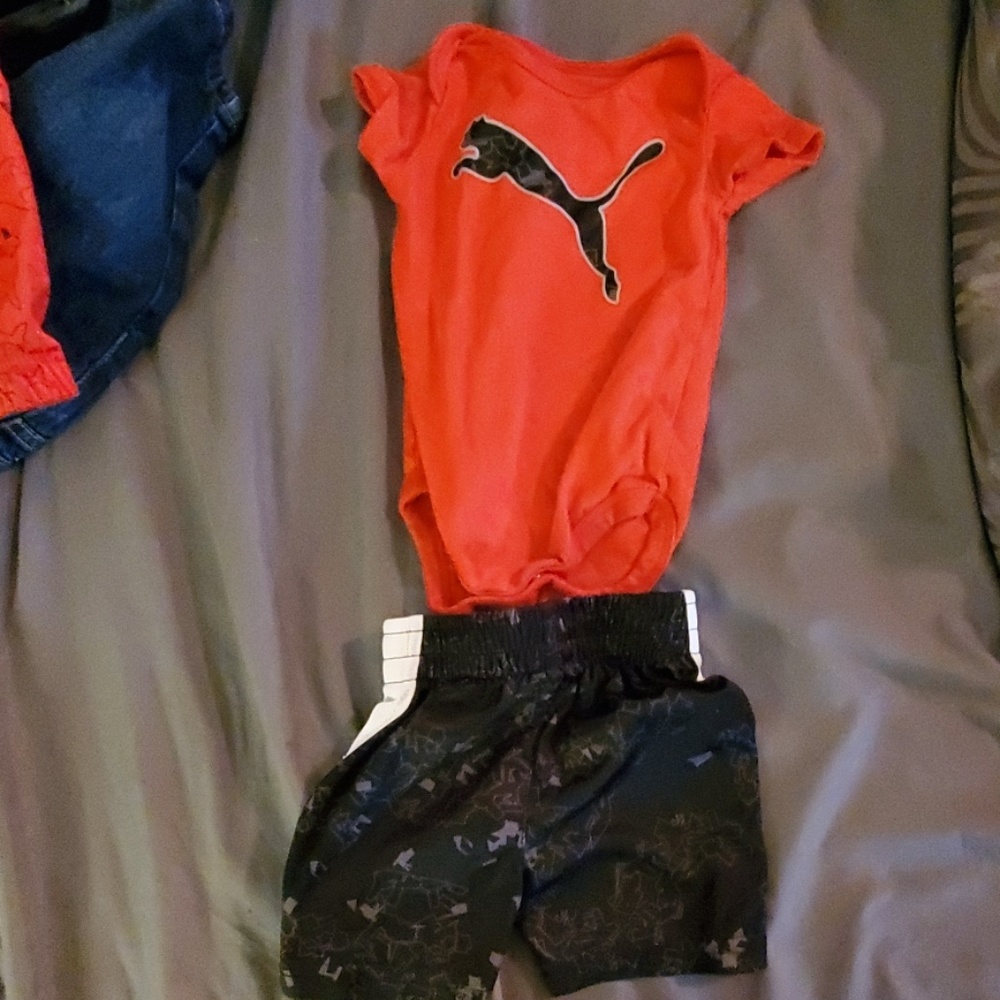 Puma shorts and bodysuit